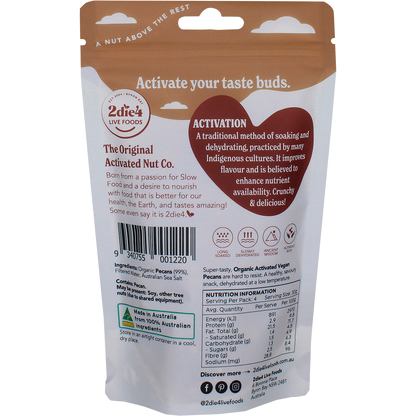 Organic Activated Pecans Vegan
