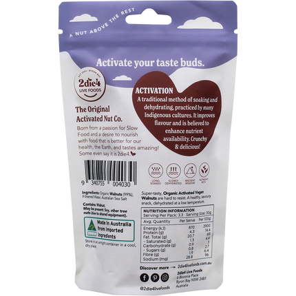 Organic Activated Walnuts Vegan