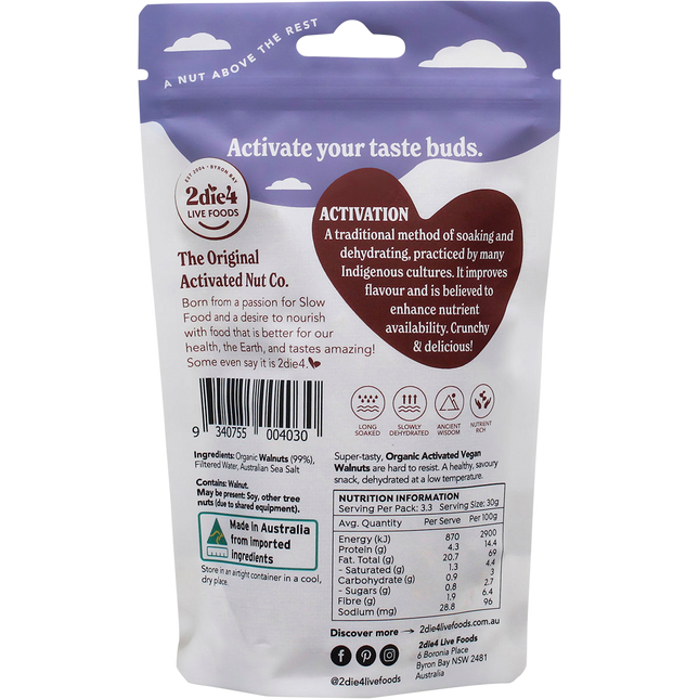 Organic Activated Walnuts Vegan