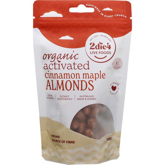 Organic Activated Almonds Cinnamon Maple