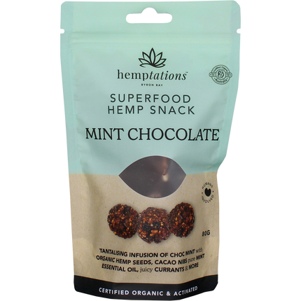 Hemptations Superfood Hemp Snack Mint Chocolate