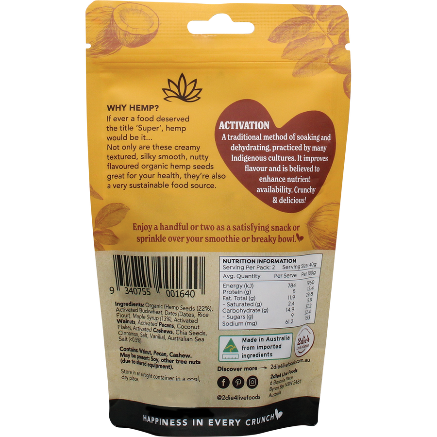 Hemptations Superfood Hemp Snack Salted Maple