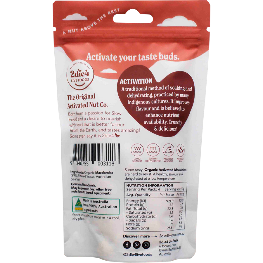 Organic Activated Macadamias