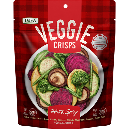 DJ&A Veggie Crisps Hot & Spicy