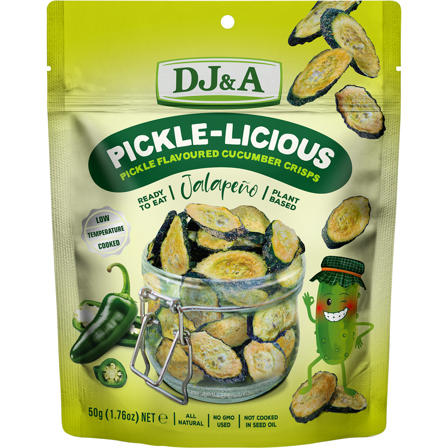 Pickle-Licious Pickle Flavoured Cucumber Jalapeno - Front View