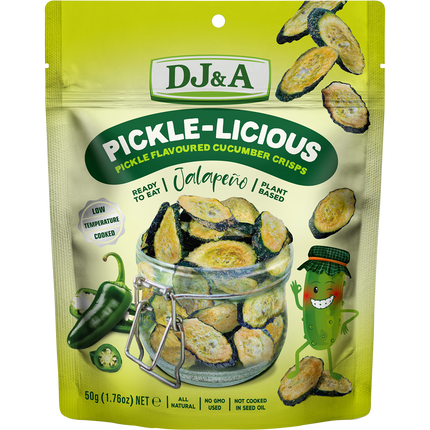 Pickle-Licious Pickle Flavoured Cucumber Jalapeno - Front View
