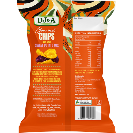 DJ&A Gourmet Chips Sweet Potato Mix Sea Salt