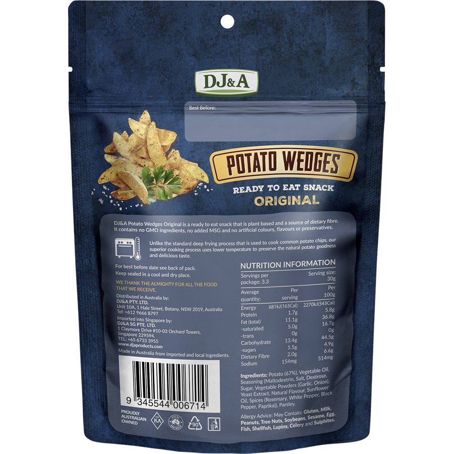 DJ&A Potato Wedges Original