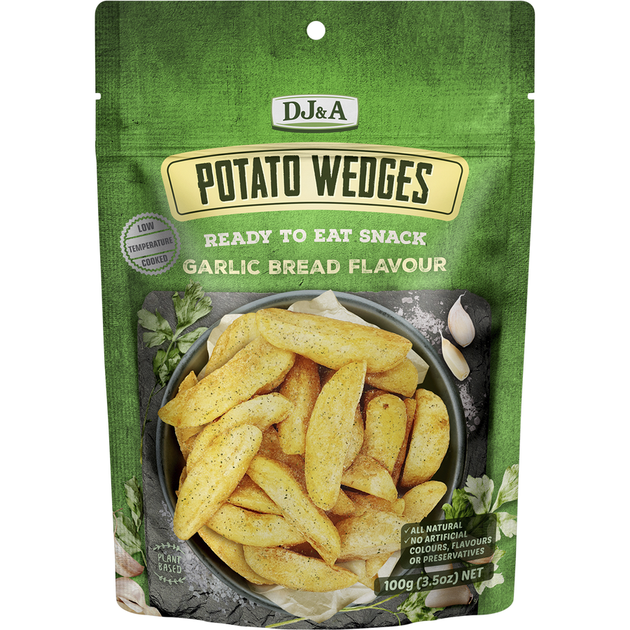 DJ&A Potato Wedges Garlic Bread Flavour