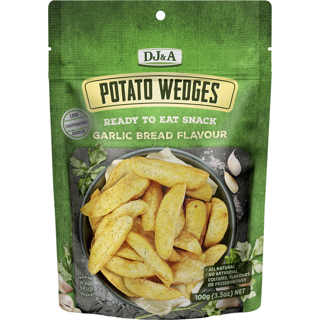 DJ&A Potato Wedges Garlic Bread Flavour