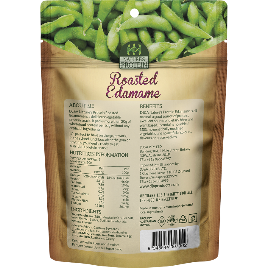 DJ&A Nature's Protein Roasted Edamame