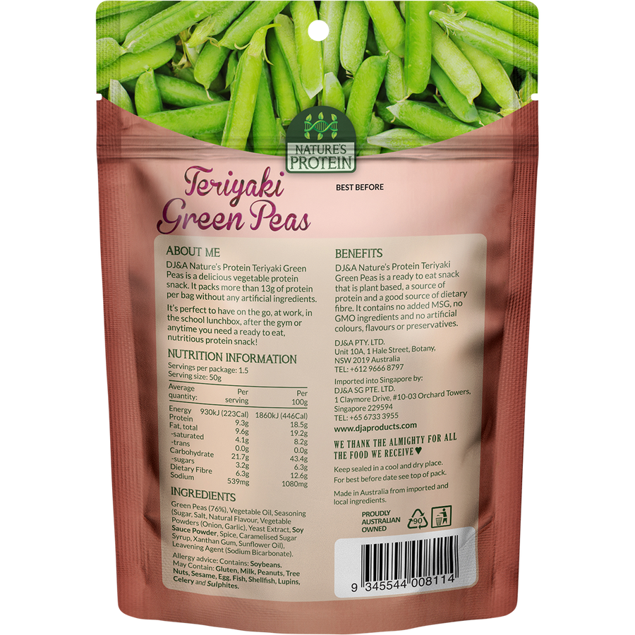 DJ&A Nature's Protein Teriyaki Green Peas