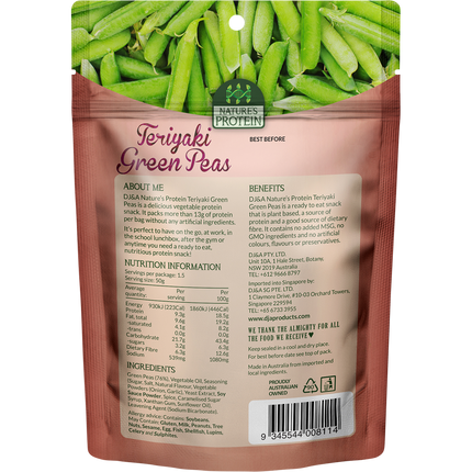 DJ&A Nature's Protein Teriyaki Green Peas