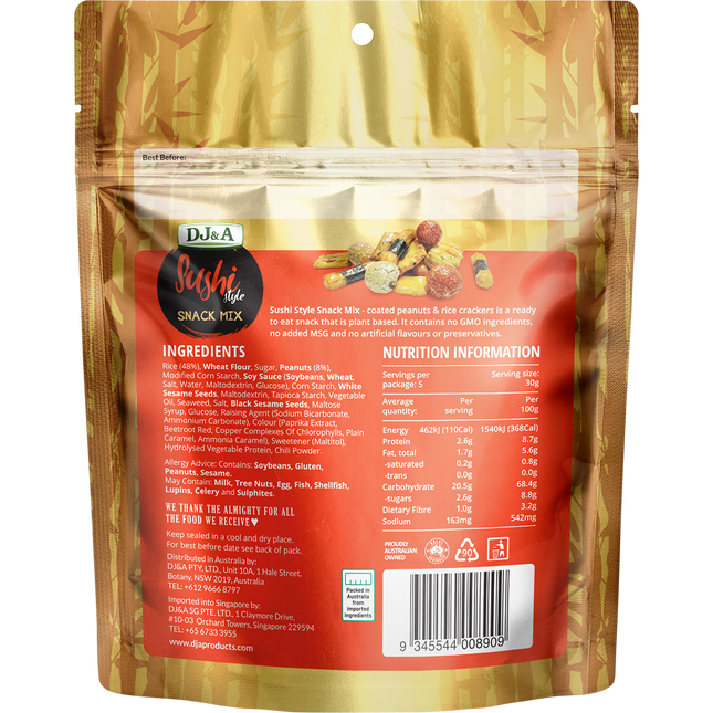 DJ&A Sushi Style Snack Mix
