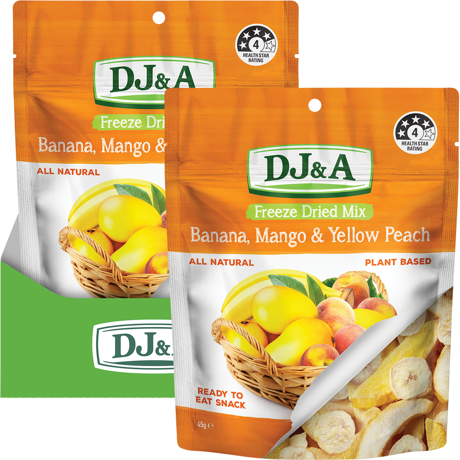 Freeze Dried Banana, Mango & Yellow Peach - Product Range