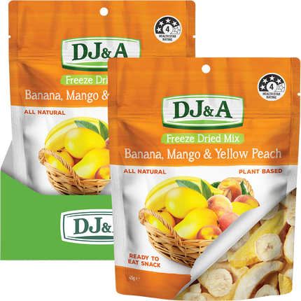Freeze Dried Banana, Mango & Yellow Peach - Product Range