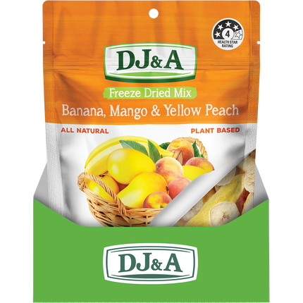 Freeze Dried Banana, Mango & Yellow Peach - Display Pack