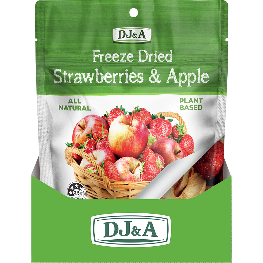DJ&A Freeze Dried Strawberries & Apple