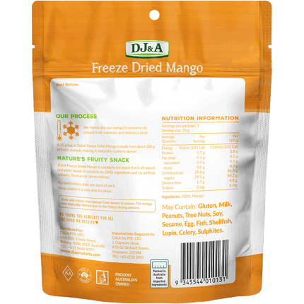 DJ&A Freeze Dried Mango