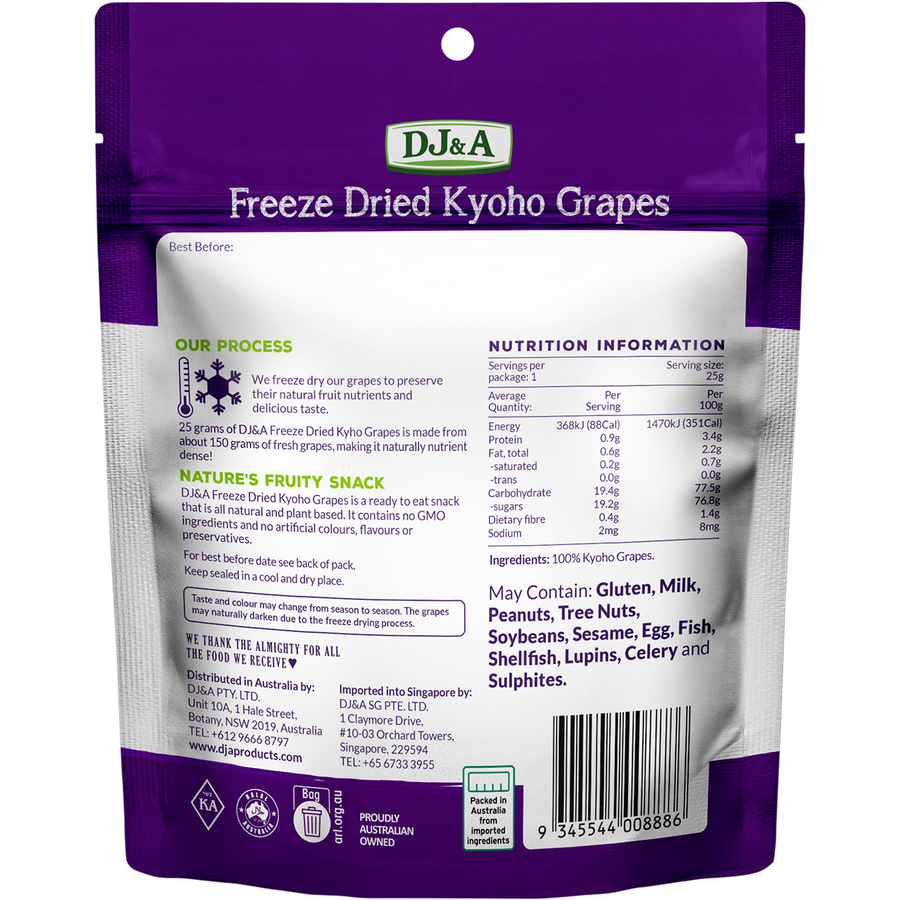 DJ&A Freeze Dried Kyoho Grapes