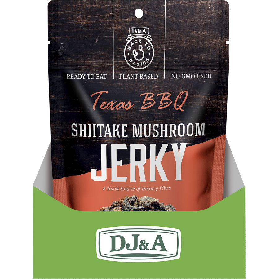 DJ&A Shiitake Mushroom Jerky Texas BBQ
