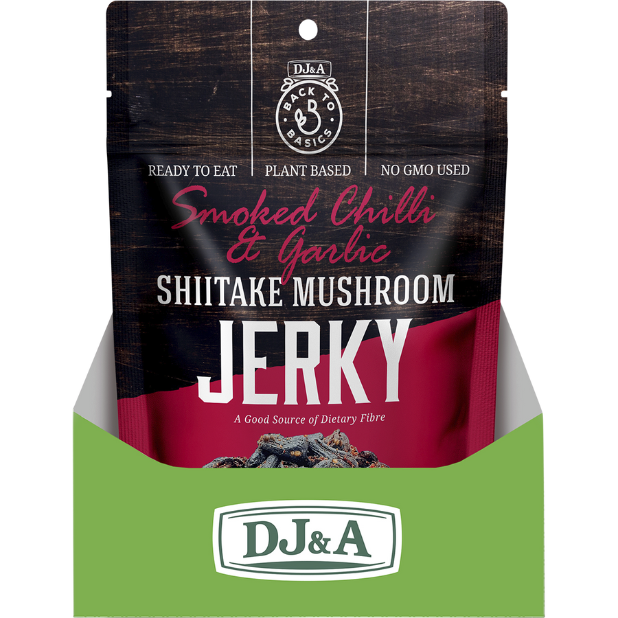DJ&A Shiitake Mushroom Jerky Smoked Chilli & Garlic