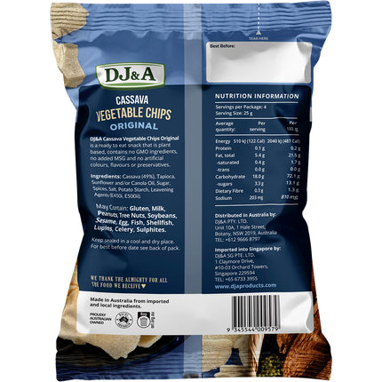 DJ&A Cassava Vegetable Chips Original