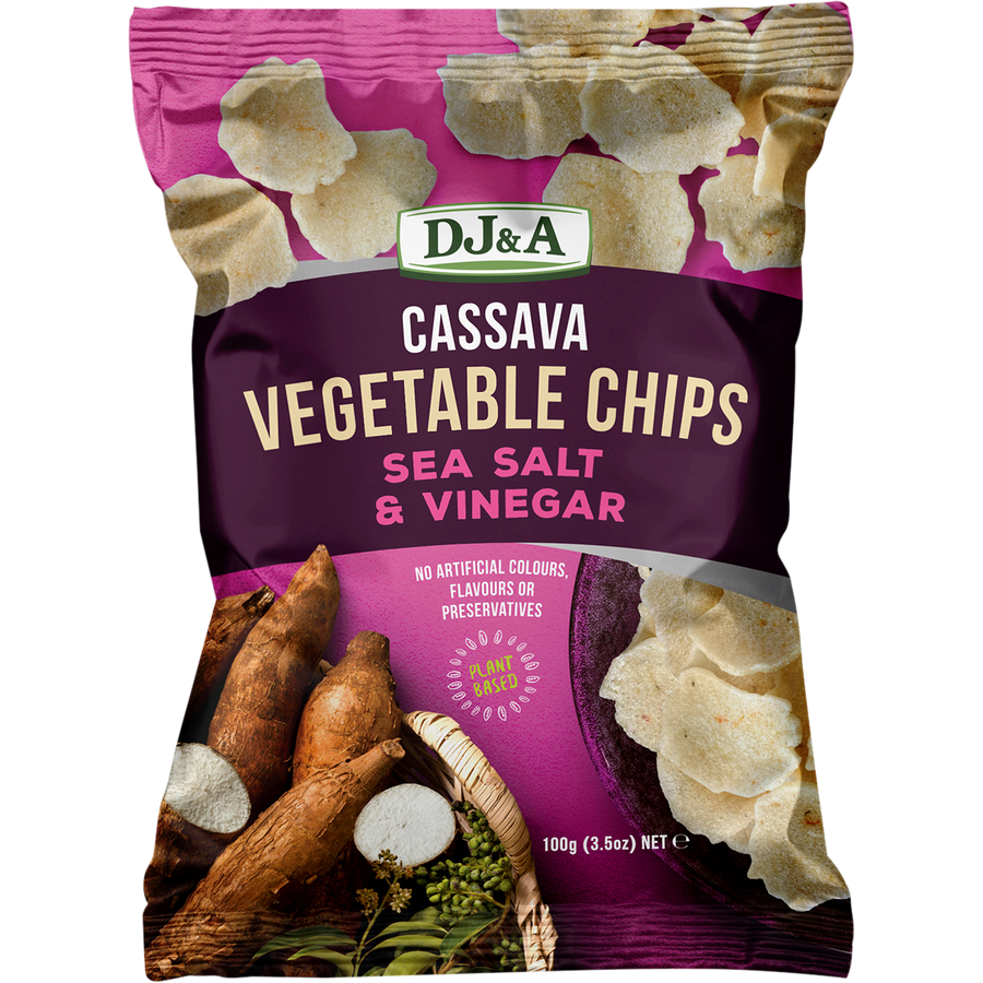 DJ&A Cassava Vegetable Chips Sea Salt & Vinegar