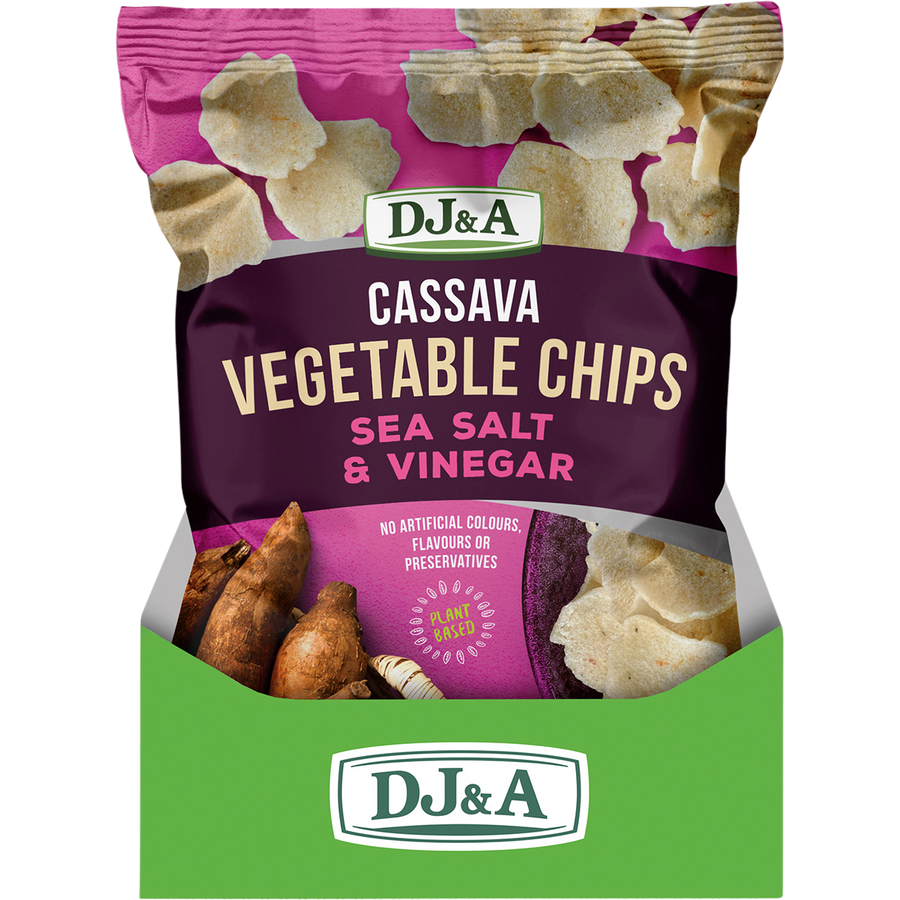 DJ&A Cassava Vegetable Chips Sea Salt & Vinegar