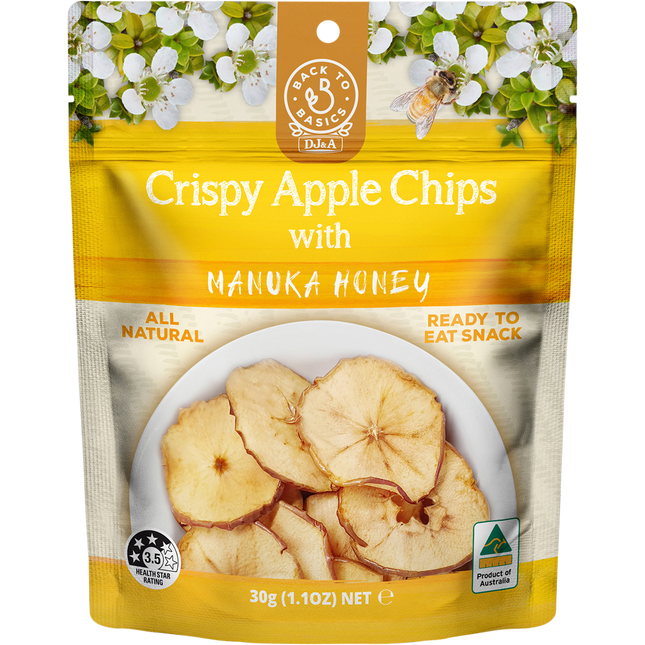 DJ&A Crispy Apple Chips with Manuka Honey