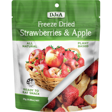 DJ&A Freeze Dried Strawberries & Apple