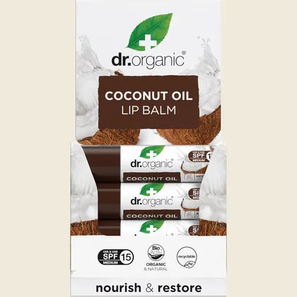 Dr. Organic Lip Balm SPF 15 Coconut Oil 5.7ml
