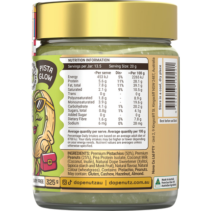 DOPE NUTZ Peanut Butter Pistachio Delight