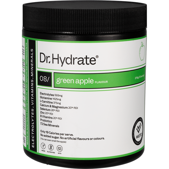 Dr. Hydrate All-In-One Hydration Drink Hasta Cert Green Apple