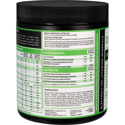 Dr. Hydrate All-In-One Hydration Drink Hasta Cert Green Apple