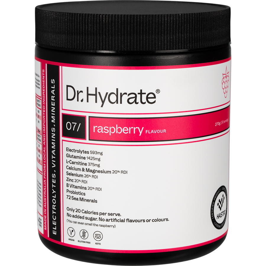 Dr. Hydrate All-In-One Hydration Drink Hasta Cert Raspberry