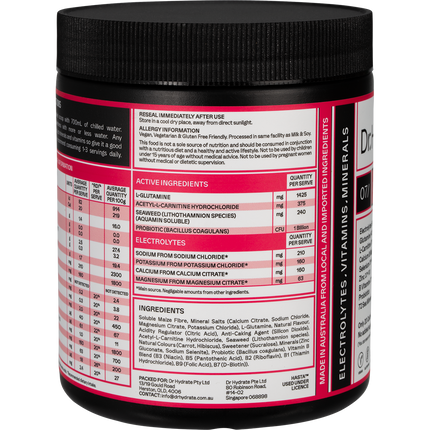 DR. HYDRATE All-In-One Hydration Drink Raspberry