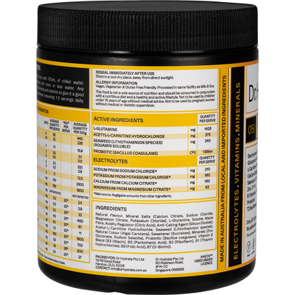 Dr. Hydrate All-In-One Hydration Drink Hasta Cert Mango Passionfruit