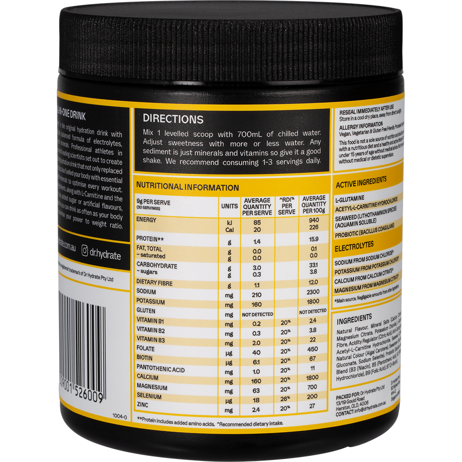 Dr. Hydrate All-In-One Hydration Drink Hasta Cert Mango Passionfruit