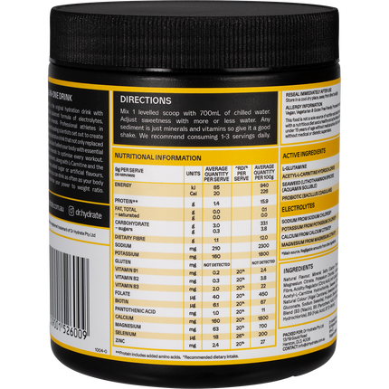 Dr. Hydrate All-In-One Hydration Drink Hasta Cert Mango Passionfruit