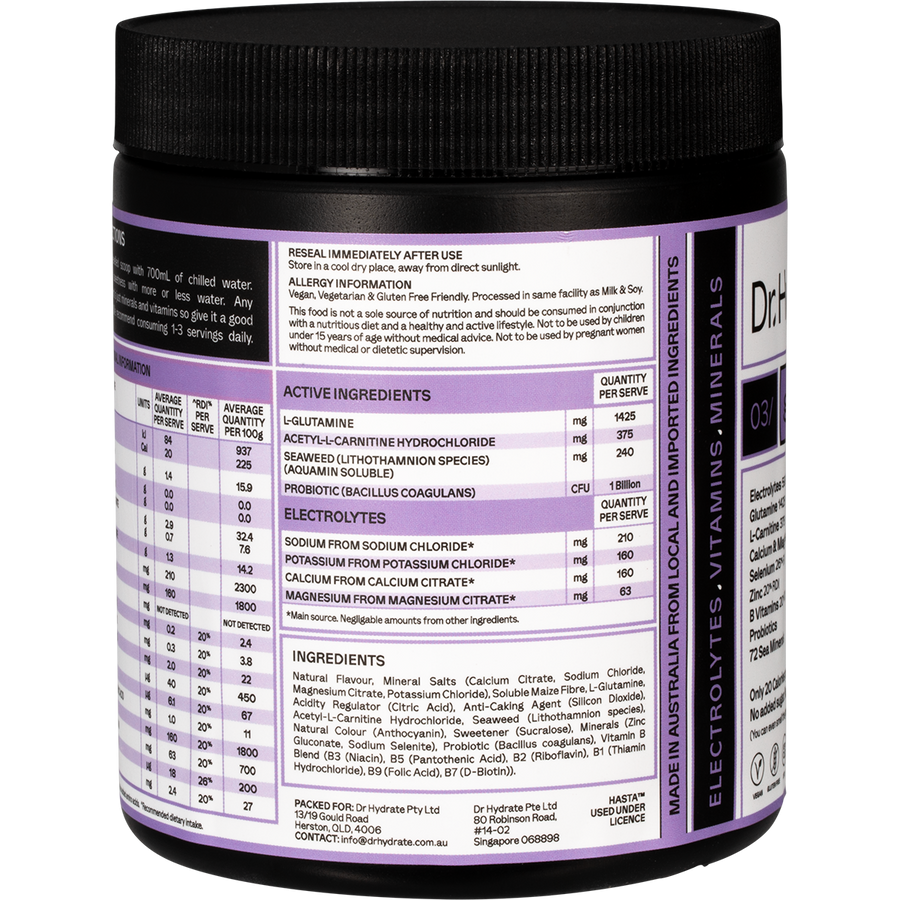 DR. HYDRATE All-In-One Hydration Drink Grape
