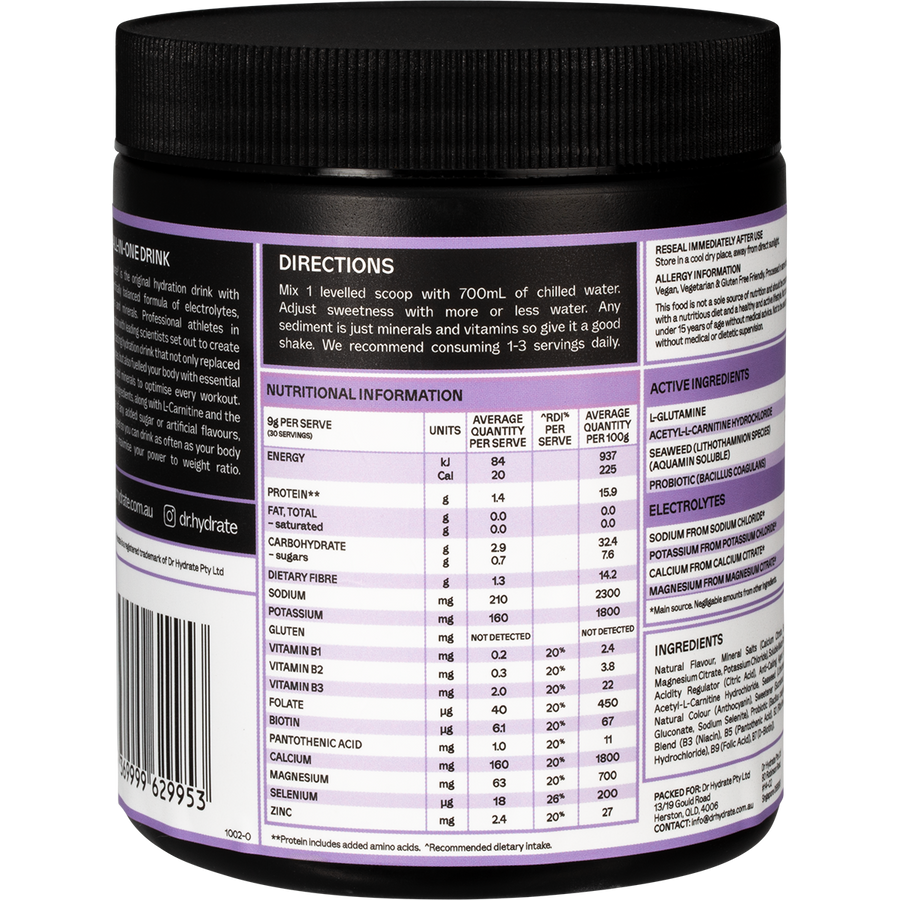 DR. HYDRATE All-In-One Hydration Drink Grape