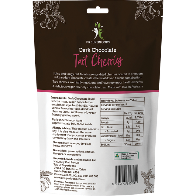 Tart Cherries Dark Chocolate