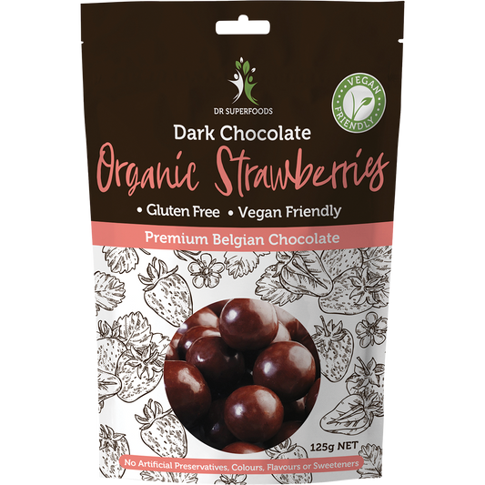 Strawberries Organic Dark Chocolate