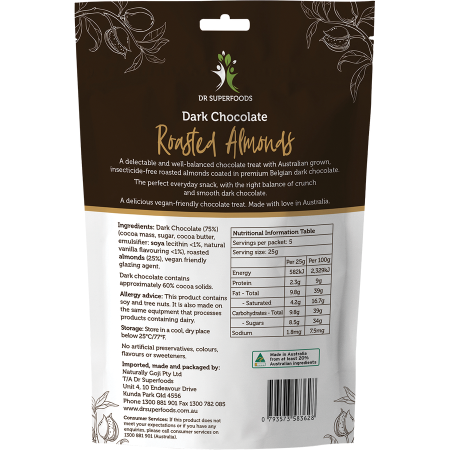 Roasted Almonds Dark Chocolate