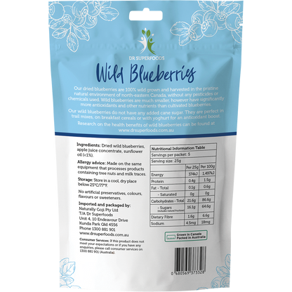 Dried Wild Blueberries
