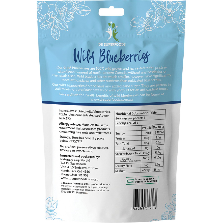 Dried Wild Blueberries