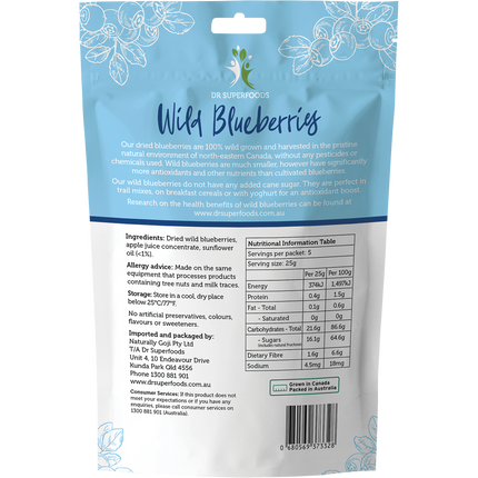 Dried Wild Blueberries