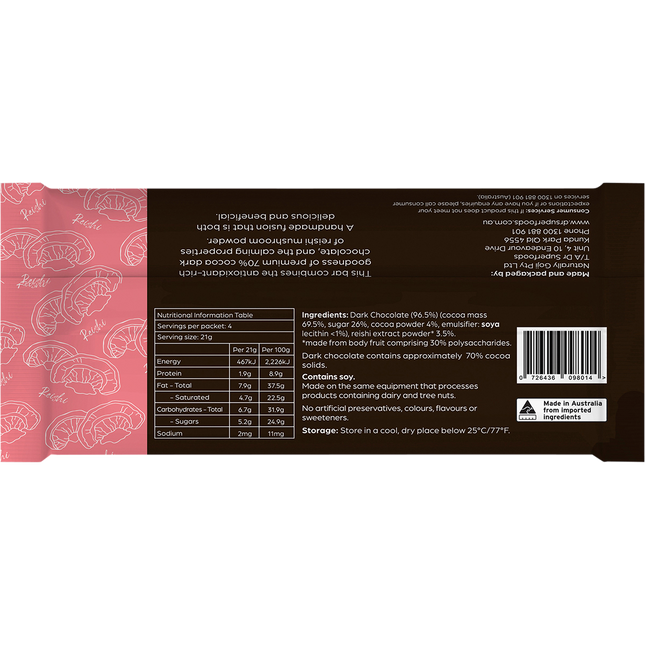 Dr Superfoods Dark Chocolate Bar Calm & Restful