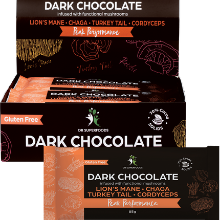 Dr Superfoods Dark Chocolate Bar Peak Performance